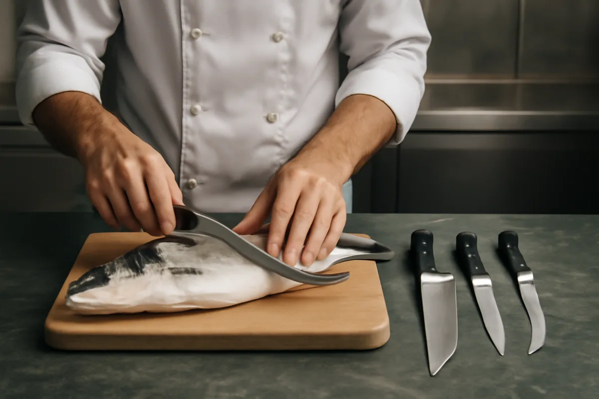 Quali coltelli usa uno chef di pesce? Perché la lama curva facilita ogni preparazione