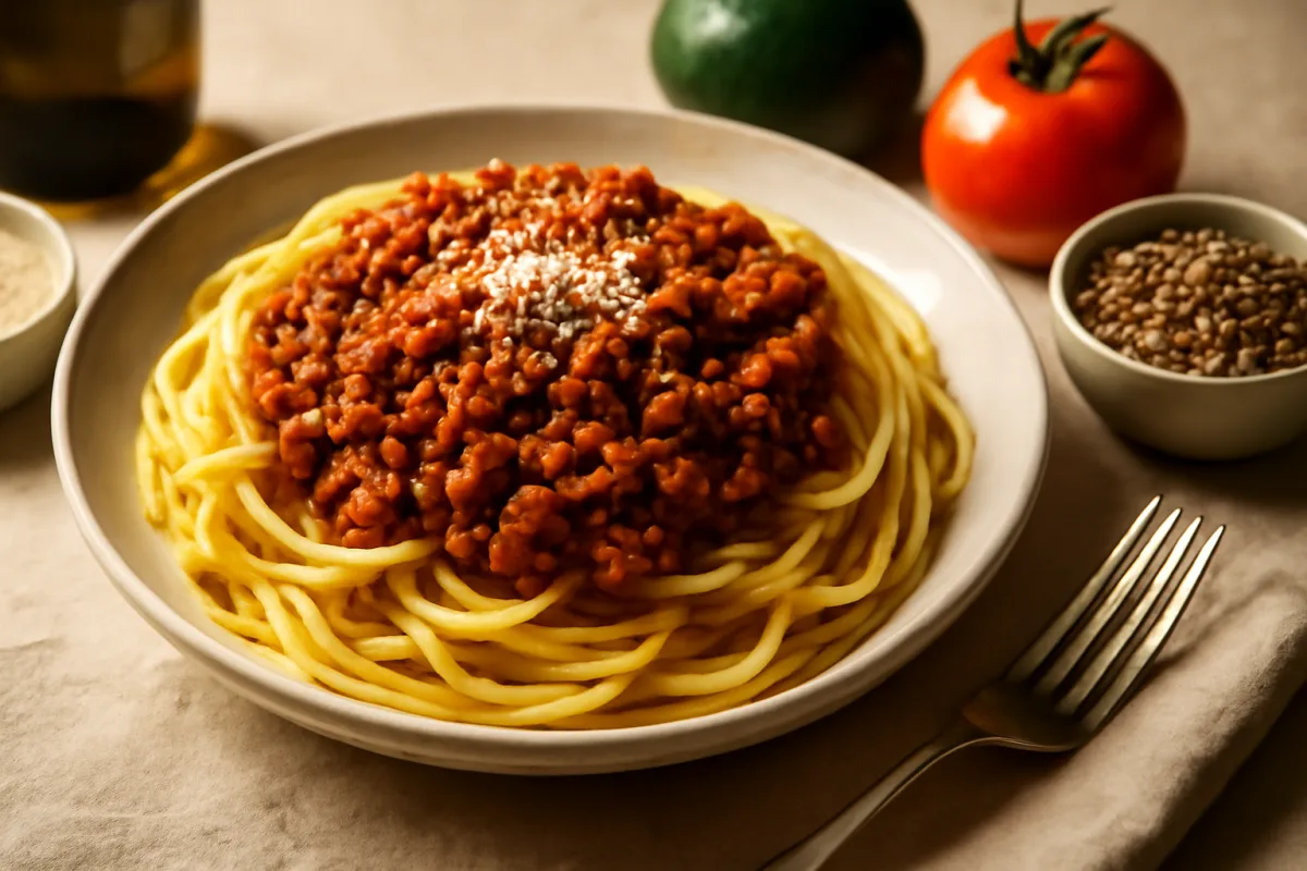 Alternativa vegetariana al ragù classico: sapore intenso con un ingrediente segreto