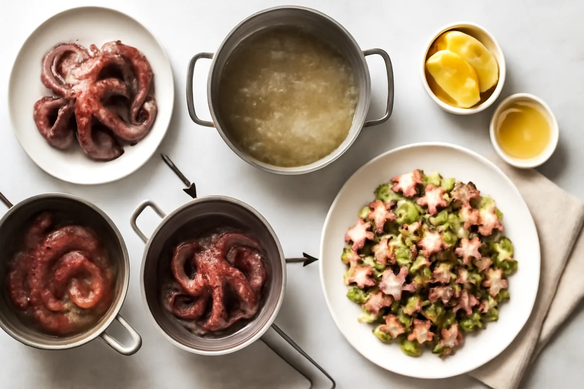 Insalata di polpo tenerissimo: la cottura graduale spiegata passo passo