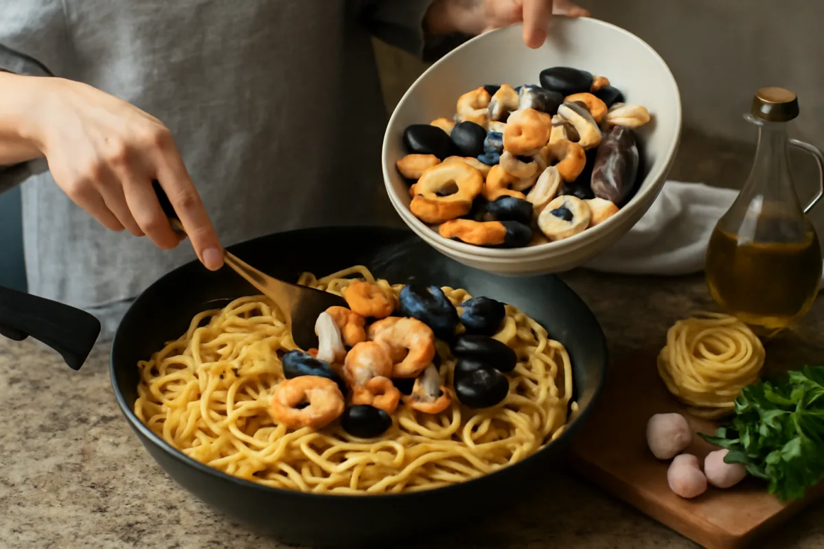 Pasta ai frutti di mare fatta in casa: il momento giusto per unire il pesce