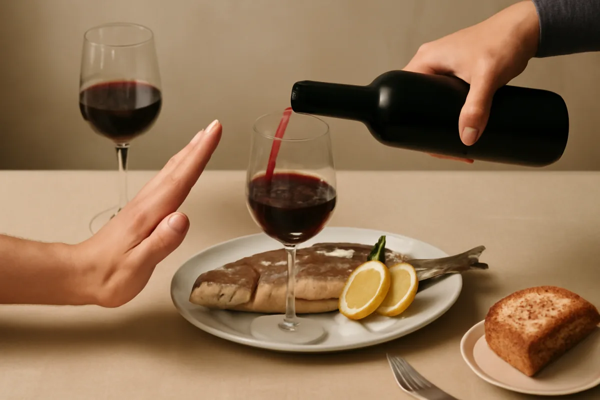 Errore da evitare con il vino rosso sul pesce: il segreto per valorizzare entrambi