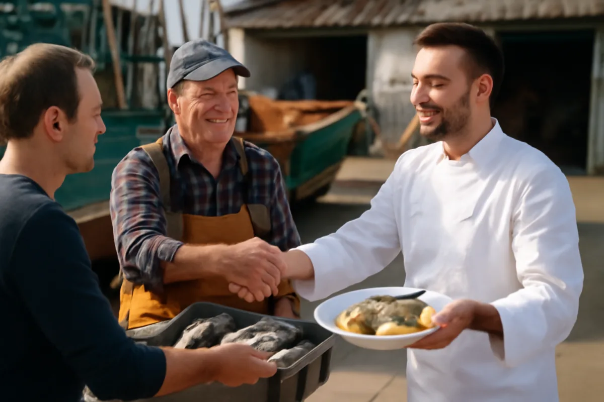 Collaborazioni tra chef e pescatori locali: il beneficio diretto che arriva al cliente finale