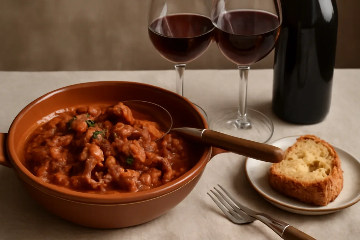 Moscardini in umido e vini rossi leggeri: la combinazione che valorizza sapori e profumi